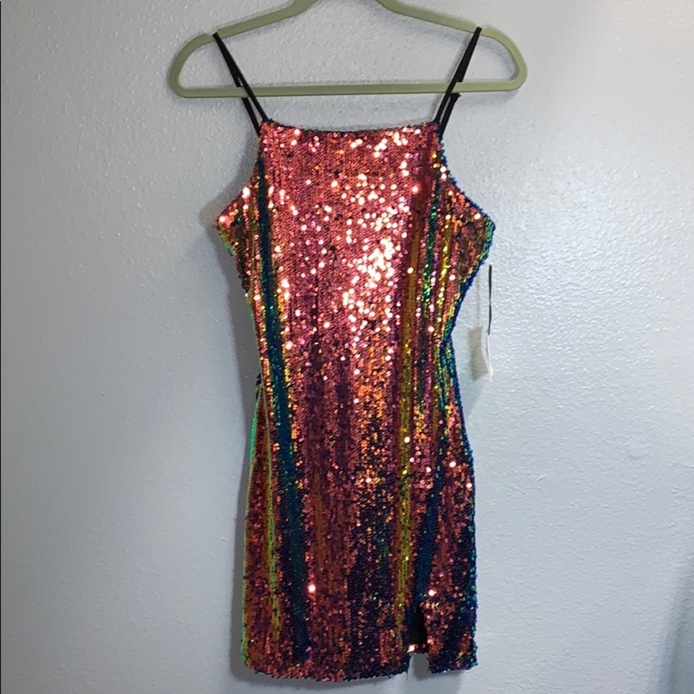 New 🔥 Ktk Sequin Mini Dress Size Small - Picture 6 of 11